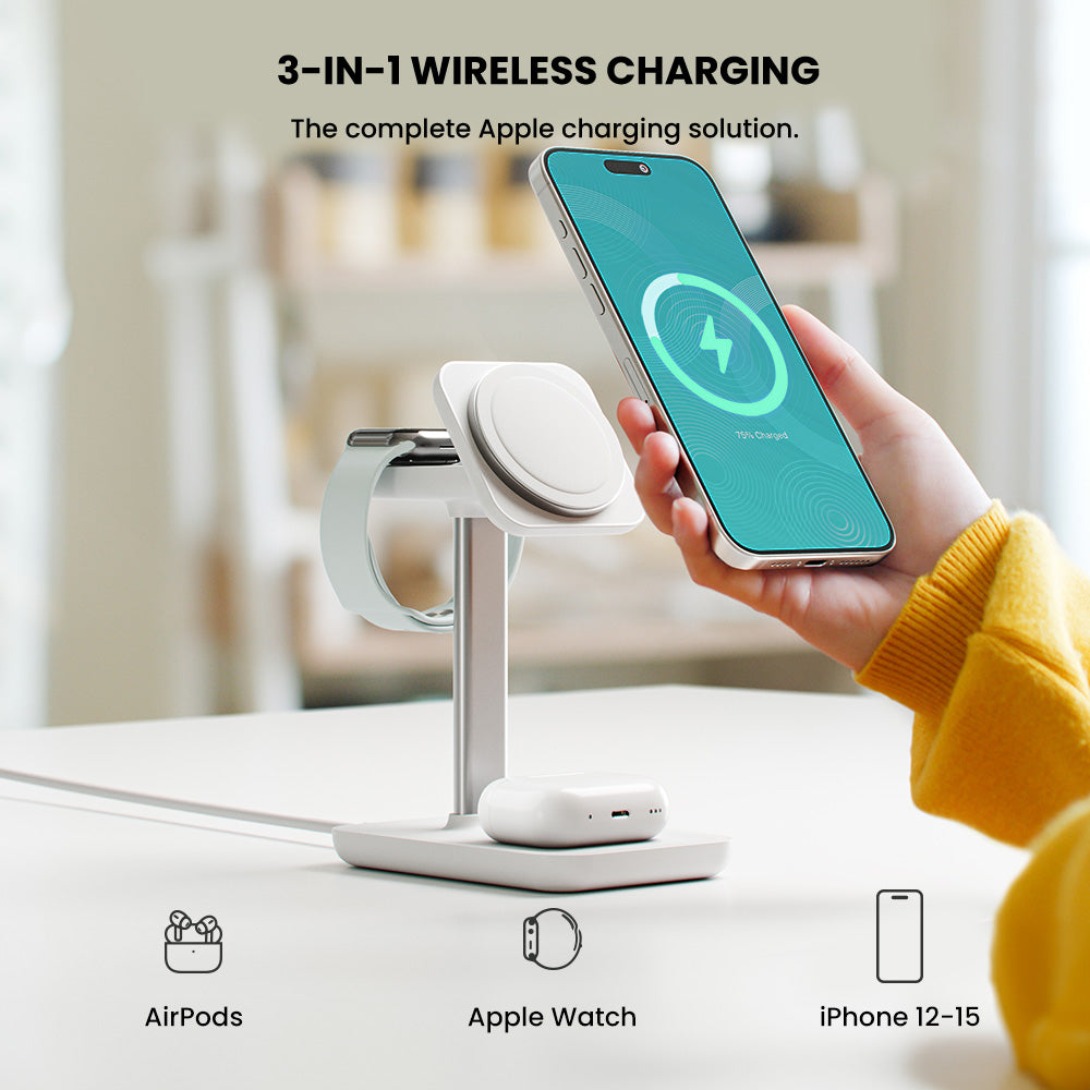 TRIO ULTRA 3-in-1 Fast Wireless Charging Station